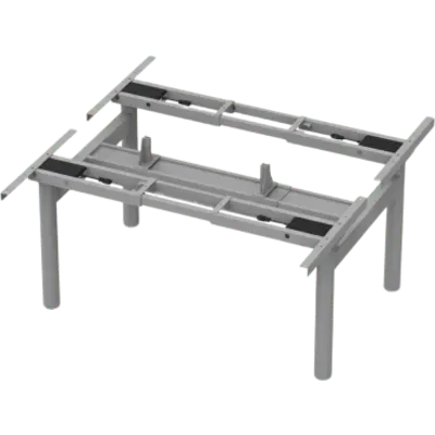 Base de Escritorio Motorizado / Altura 70-120 cm (2.3-3.9 ft) / Carga 120 kg / Memoria 3 Presets / Velocidad 30 mm/s / Color Gris