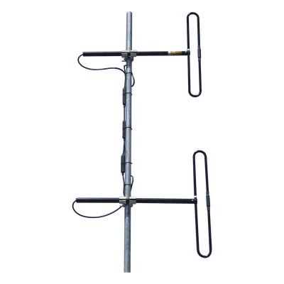 Antena Base Aérea / 110-138 MHz / 2 Dipolos / 3-5.6 dBd / 500W / 28 MHz BW / 3.02 x 1.14 m (9.9 x 3.7 ft)