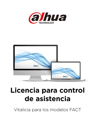 DAHUA TITANIUM - Licencia para control de asistencia /500 empleados / 12 terminales (PC o Reloj) / Compatible con NOI y CONTPAQ / Vitalicia para los modelos FACT