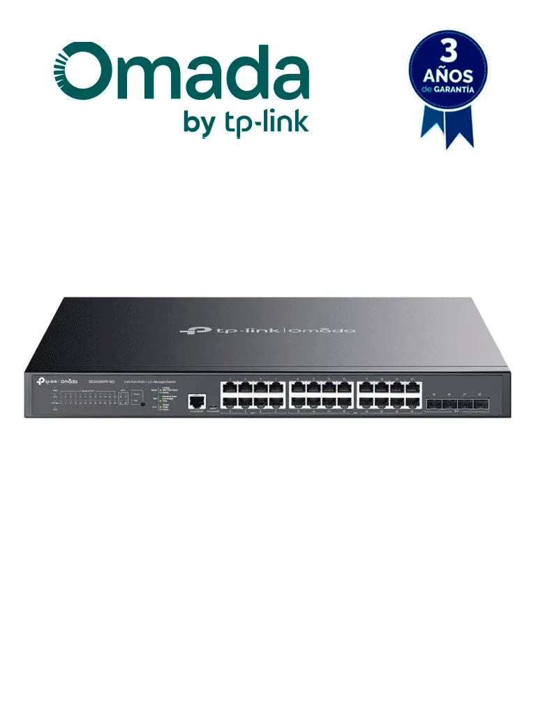 Switch TP-Link SG3428XPP-M2 Omada de 24 puertos 2.5GbE PoE
