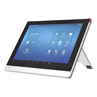 Monitor IP/SIP para interior con Android, Wi-Fi, pantalla táctil de 10.1", audio de 2 vías, PoE, 8 interfaces de entrada de alarma.