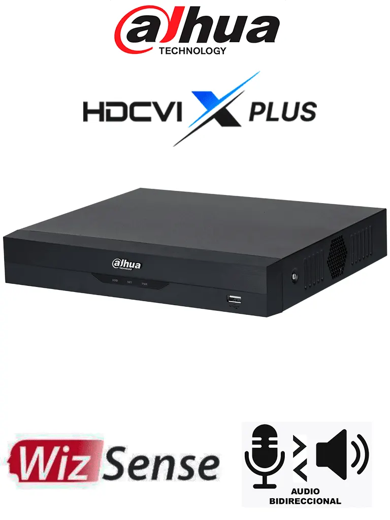 DVR Dahua DH-XVR5108HS-I3/T con WizSense y audio bidireccional