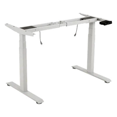 Base de Escritorio Motorizado Profesional / Altura Ajustable 60-125 cm (1.97-4.10 ft) / 3 Presets de Posiciones / Carga Máxima 100 kg / Elevación 30 mm/s / Color Blanco