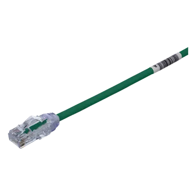 Cable de parcheo PANDUIT UTP28X8INGR Cat6A de 8 pulgadas, verde