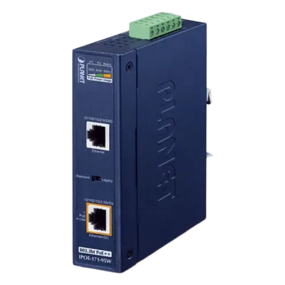 Inyector PoE++ industrial PLANET IPOE-171-95W de hasta 95 W