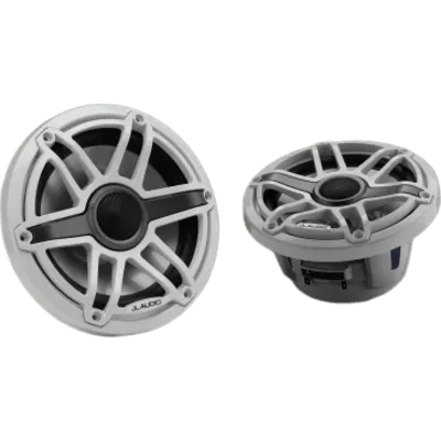 Par de Bocinas Náuticas JL Audio M6 7.7" / Coaxial / 100 W RMS / 91 dB / 45 Hz-25 kHz / 4 Ω / LED Transflective™ / Rejilla Deportiva Blanca