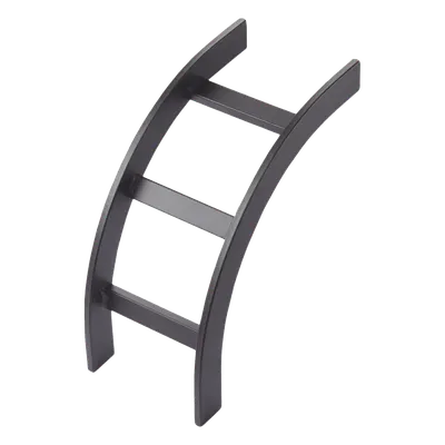 Accesorio de Escalerilla Curva Vertical Interior / 12 in (305 mm) Ancho / Acero Tubular 1-1/2 x 3/8 in / RAL 9005 Negro