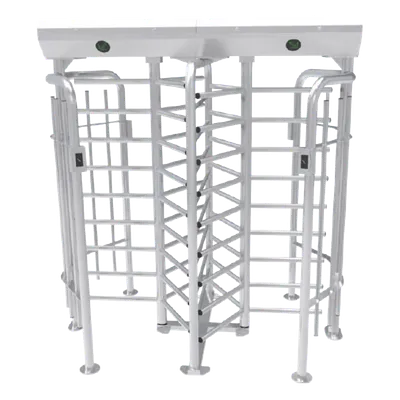Torniquete Doble de Cuerpo Completo / 25 personas/min / IP54 / Acero Inoxidable SUS304 / Interior-Exterior / 1.90 pies de ancho de carril