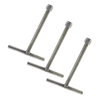 Ancla para Base de Torre / Tubo 1 1/16' (19.3 mm) / Acero ASTM-36 Galvanizado / Diseño Modular 3 Piezas / 92.3 cm Altura / 3.03 ft x 2.79 ft x 3.28 ft