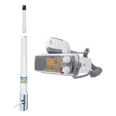 Radio Móvil VHF Marino / 25 Watts / IPX4 / GPS / DSC Clase D / Frecuencia 156-163 MHz / Pantalla LCD Grande