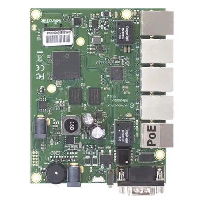 Enrutador Ethernet / 5 Puertos Gigabit / CPU ARM 4 Núcleos 716 MHz / 1 GB RAM / PoE 802.3af/at / -40°C a 70°C