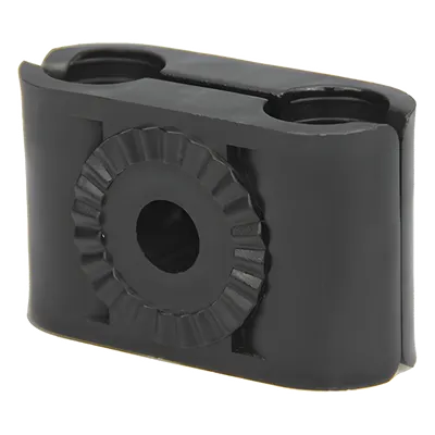 Sujetador plástico SYSCOM TOWERS CB-78 para dos cables coaxiales de 7/8”