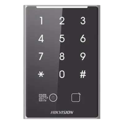 Lector de acceso Hikvision DS-K1109EKB-QR con QR y teclado