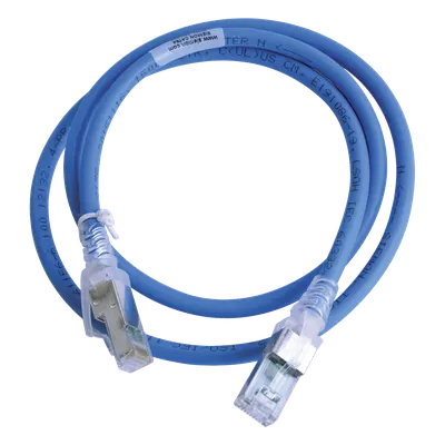 Patch cord Cat6A SIEMON ZM6A-S03-06B con blindaje S/FTP, 0.91 m