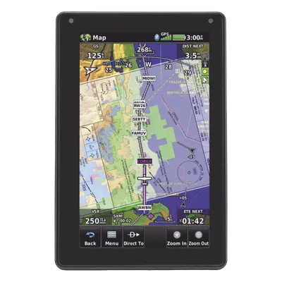 Navegador portátil aeronáutico / Pantalla táctil 7' / Visión 3D / Receptor SBAS/WAAS/GLONASS / Tráfico aéreo / 4 horas batería