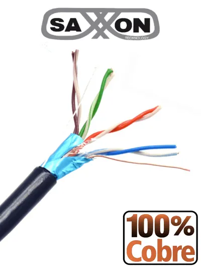 Bobina de cable FTP Cat5e SAXXON OFTPCAT5ECOPE150N para exterior