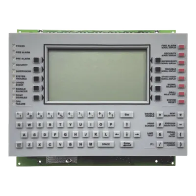 Anunciador de Control de Red NOTIFIER NCA-2 con Pantalla LCD y Teclado QWERTY