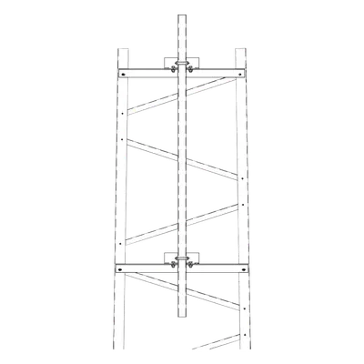 Brazo para Torre de Telecomunicaciones / Mástil 1.8 m (5.9 ft) / Sección #5 Torre Titán / Herrajes Incluidos