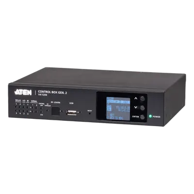 Sistema de Control Compacto / CPU Cuatro Núcleos / 1 GB RAM / LAN Dual Aislada / Resolución 1920x1200 / 10 Usuarios Simultáneos / 1U