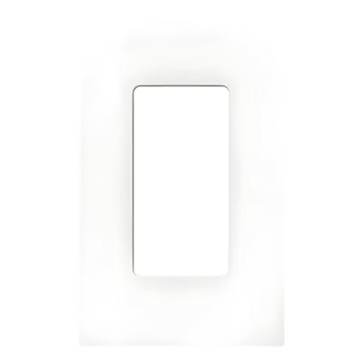 Placa de pared Lutron SC1SW screwless de 1 espacio en Snow