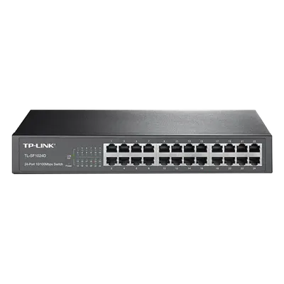 Switch TP-Link TL-SF1024D de 24 puertos para redes Fast Ethernet