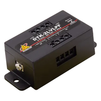 Protector Bajo Voltaje / 2 Pares / 24V / 47V Sujeción / -40 a 70°C / 0.25 x 0.13 x 0.13 ft / UL497B / Paneles Incendio Direccionables