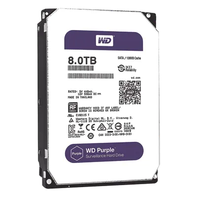 Disco duro WD de 8TB / 7200RPM / Optimizado para Videovigilancia