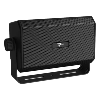 Altavoz Externo Compacto / 10W 8 Ohm / Perfil Bajo / Soporte Ajustable 180° / Conector 3.5 mm / Compatible CB GMRS Marina Radioafición