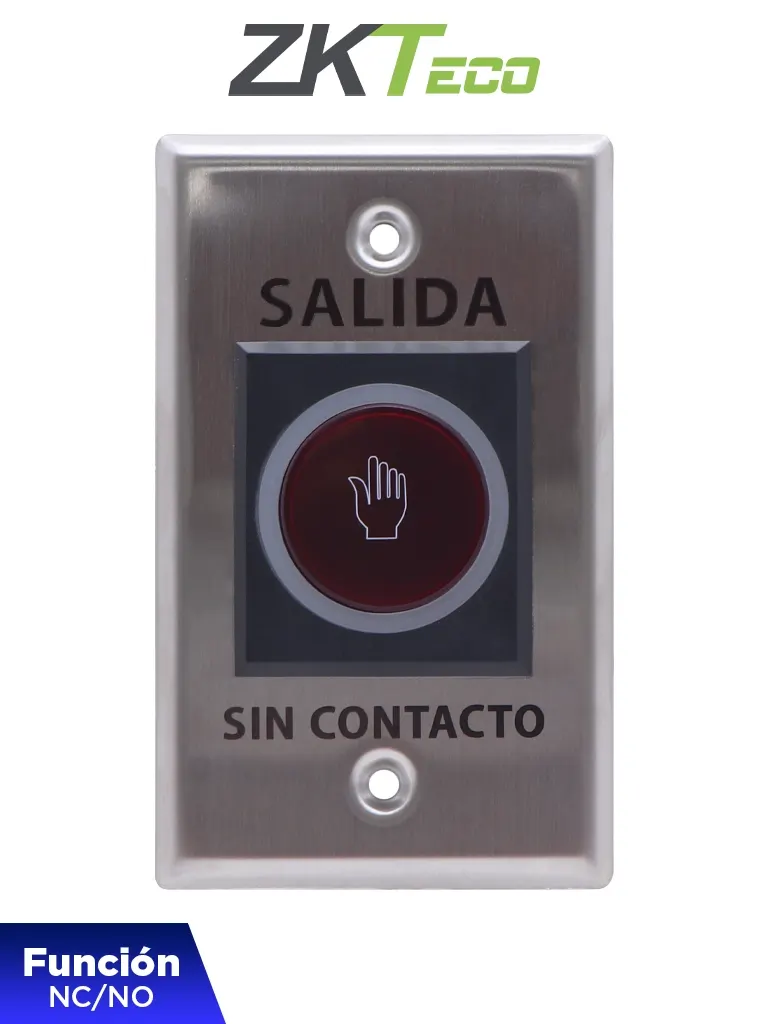 Botón de salida sin contacto ZKTeco K1-1 TLEB102 con LED