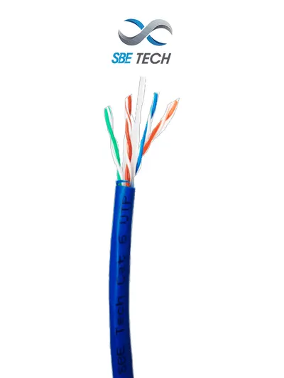 Cable UTP Cat6 SBE TECH SBE-UTPC6UCERT-BL-NP de 305 m