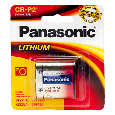 Batería de litio PANASONIC CRP2/PA de 6 V y 1550 mAh