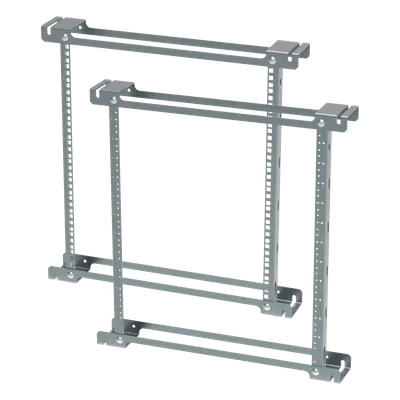 Ángulos de Rack / 19 Pulgadas / 12U / Orificios Roscados / Acero Zinc Plated / 533 mm (21 in) / EIA-310