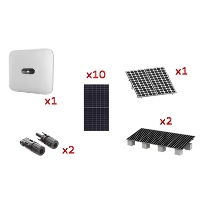 Kit Solar de Interconexión / 6 kW / 220 Vca / Inversor, Paneles y Montaje Incluidos