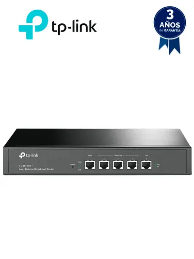 Router balanceador TP-Link TL-R480T+ para redes de oficina