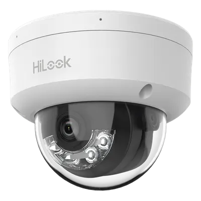 Cámara domo IP HiLook IPC-D140HA-LUC de 4 MP con Dual Light