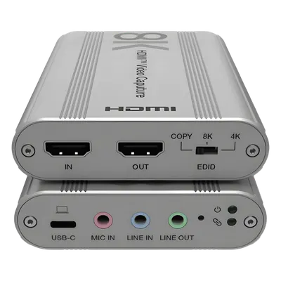 Tarjeta de captura HDMI EPCOM PROAUDIO EPCUH80 con captura 8K y HDR