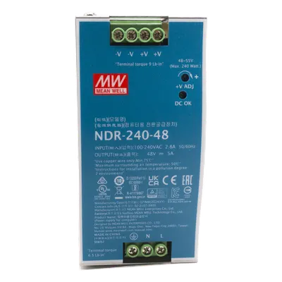 Fuente de poder industrial HIKVISION 303703681 de 48 V y 240 W