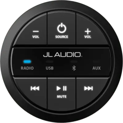 Mando a Distancia con Cable / Para Unidad Fuente MediaMaster / Indicador de Fuente LED / IP67 / NMEA 2000 / Bluetooth hasta 22.8 m (75 ft)
