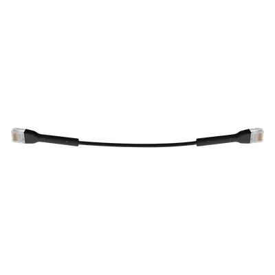 Cable Ethernet Ubiquiti UC-PATCH-RJ45-BK Cat6 ultrafino de 22 cm