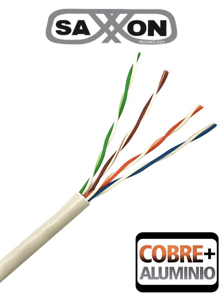 Cable UTP Cat5e SAXXON OUTP5ECCA305BC de 305 metros