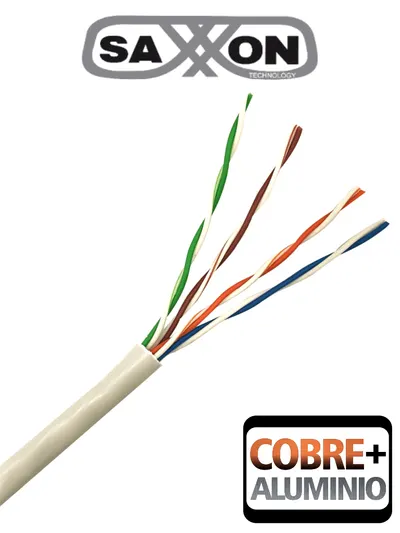 Cable UTP Cat5e SAXXON OUTP5ECCA305BC de 305 metros