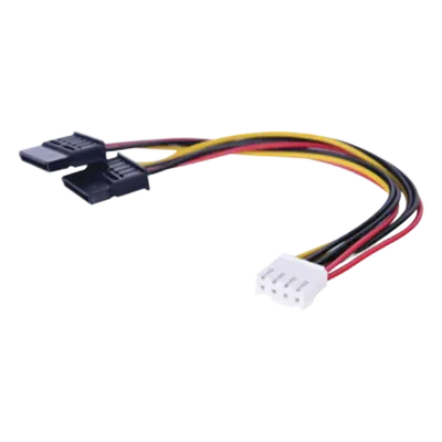 Cable de alimentación SATA dual Hikvision 101-502-130 de 15 cm