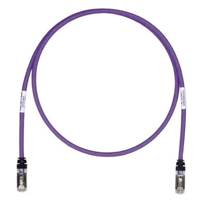 Patch Cord / Cat6A / S/FTP / 26 AWG / 2.13 m (7 ft) / LS0H / Violeta