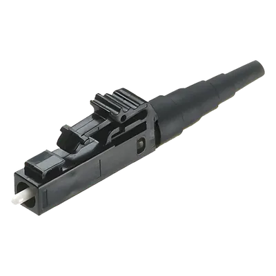 Conector de Fibra Óptica / LC Simplex / Multimodo OM2/OM3/OM4 / Pulido en Campo / 0.1 dB / Negro