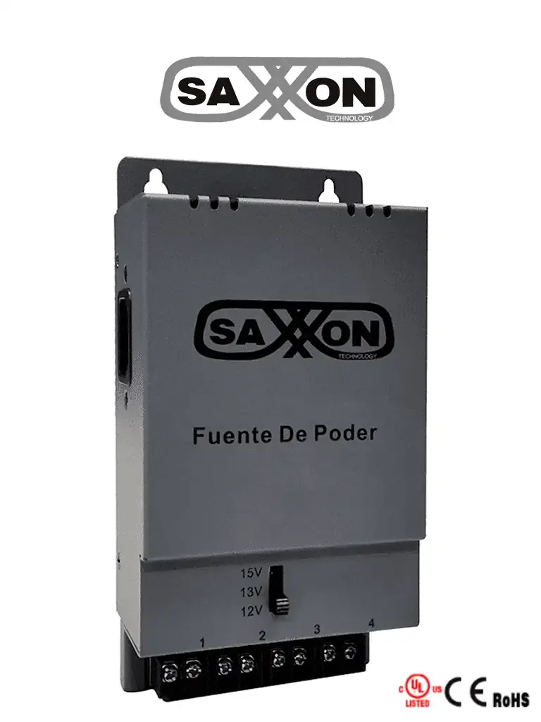 Fuente de poder SAXXON PSU1205A regulable de 4 canales