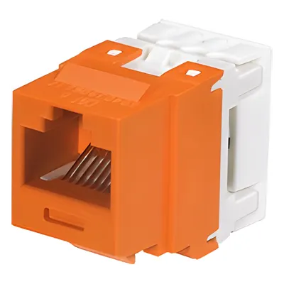 Módulo jack keystone PANDUIT NK688MOR RJ45 categoría 6 naranja