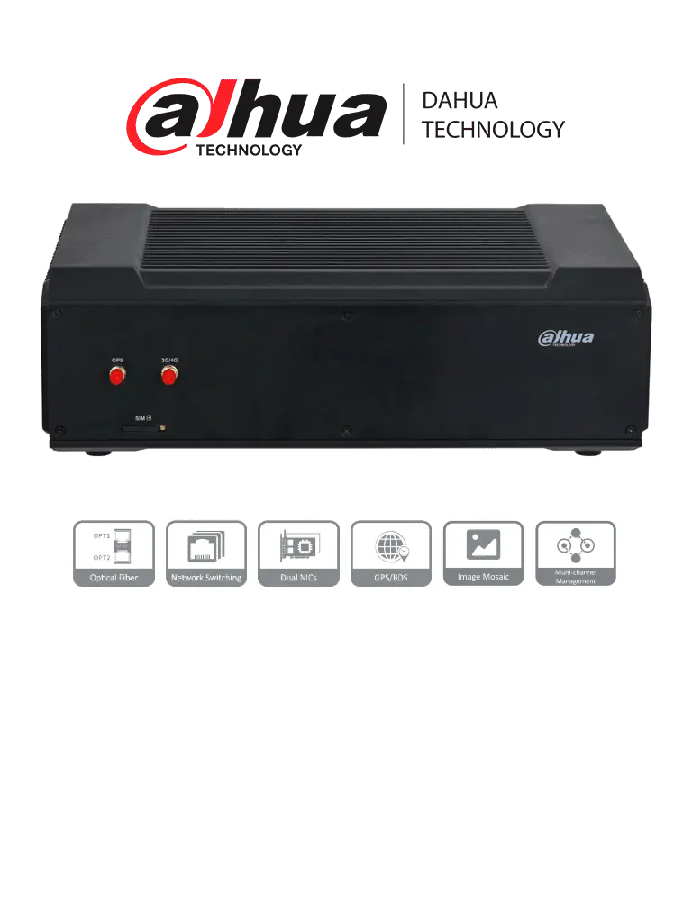 DAHUA DHI-ITSE1200-TA-G04 Terminal de almacenamiento Dahua Edge/ Admite entrada de imagen y video HD de 12 canales/ Mediciones de velocidad/Filtro de falsas alarmas/ El nombre y el código de la infracción configurable/ GPS y Beidou, y 4G.