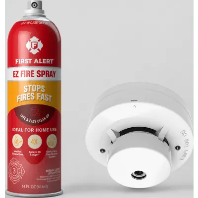 Kit Contra Incendios HIKVISION KITAF400DSMK4 con Detector Fotoeléctrico y Extintor