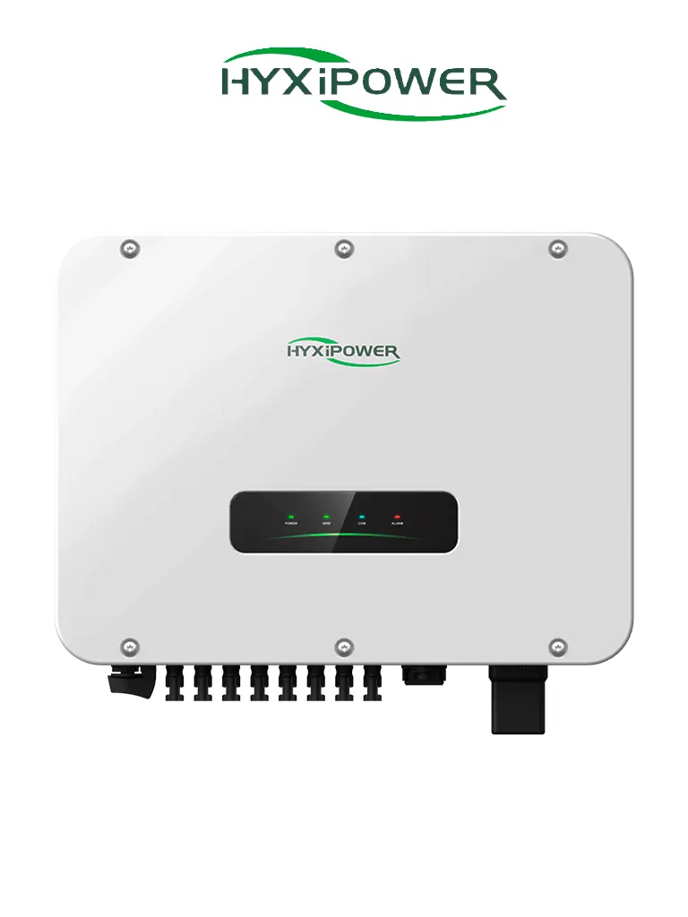 HYXIPOWER HYX-S30K-LT 220V -  Inversor de cadena trifásico comercial,  Potencia de Salida 30,000 W, Protección contra sobretensión tipo II, Indice de Protección IP66, Administración remota
