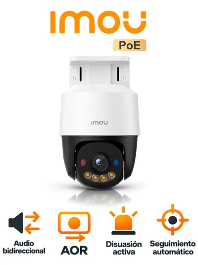 Cámara PT IMOU POE IPC-PS7F-3M0 de 3 MP con disuasión activa